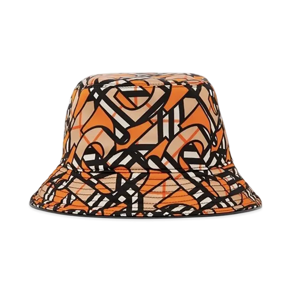 Burberry Monogram Print Bucket Hat "Orange"