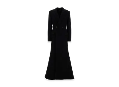 BALENCIAGA Women's Wool Blend Coat "Black"