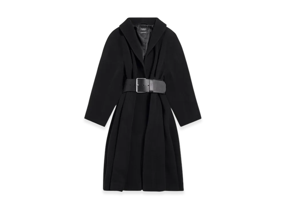 BALENCIAGA Women's Wrap Coat "Black"