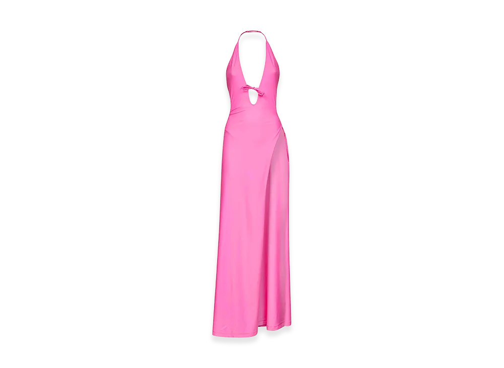 BALENCIAGA Women's Stretch Nylon Dress "Pink"