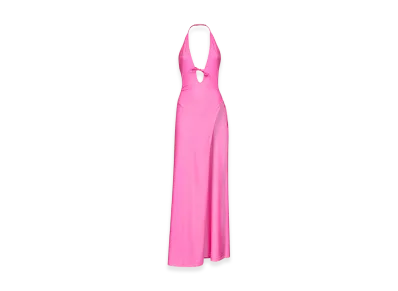 BALENCIAGA Women's Stretch Nylon Dress "Pink"