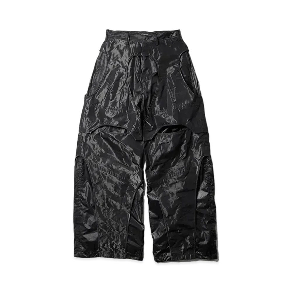 JULIUS Mechanical Wide Pants "Black"