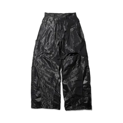 JULIUS Mechanical Wide Pants "Black"