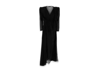 BALENCIAGA Women's Crepe Dress "Black"