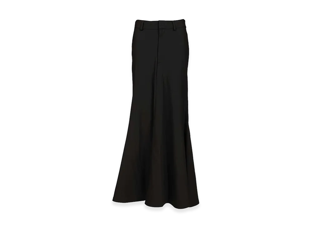 BALENCIAGA Women's Godet Maxi Skirt "Black"