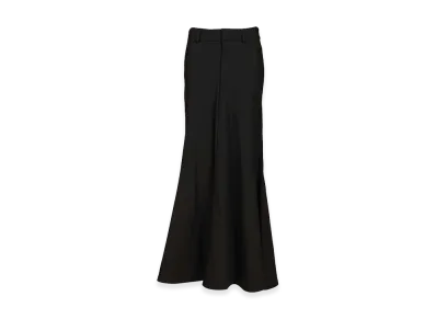 BALENCIAGA Women's Godet Maxi Skirt "Black"
