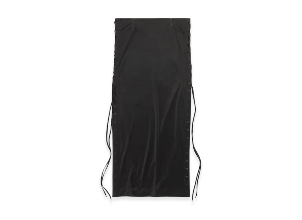 BALENCIAGA Women's Lace-up Maxi Skirt "Black"