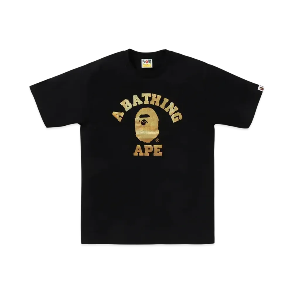 A BATHING APE Foil College Tee BAPEC Special Preorder "Black"