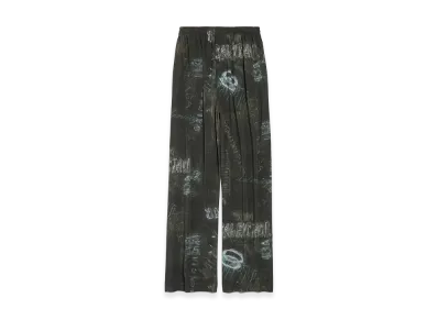 BALENCIAGA Washed Crayon Allover Pajama Pants "Washed Black"