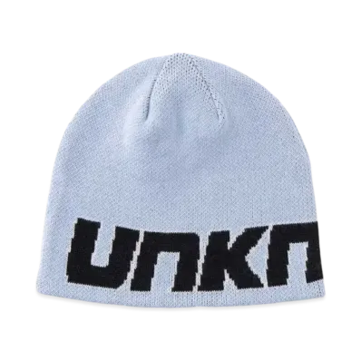Unknown London Logo Knit Beanie "Light Blue"