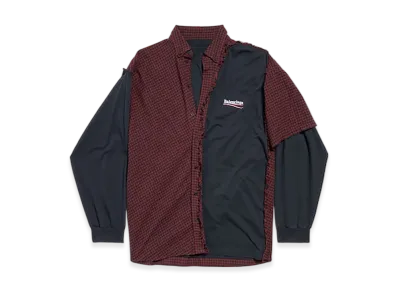 BALENCIAGA Patched Shirt "Red/Black"