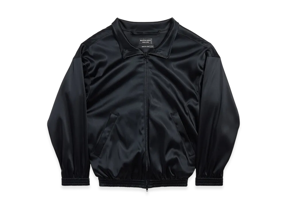 BALENCIAGA Women's Off-Shoulder Tracksuit Jacket "Black"