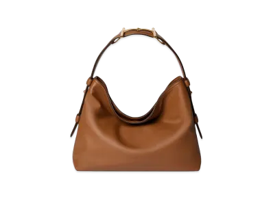 GUCCI Women's Leather Medium Gucci Beatrix Shopping Bag "Brown"