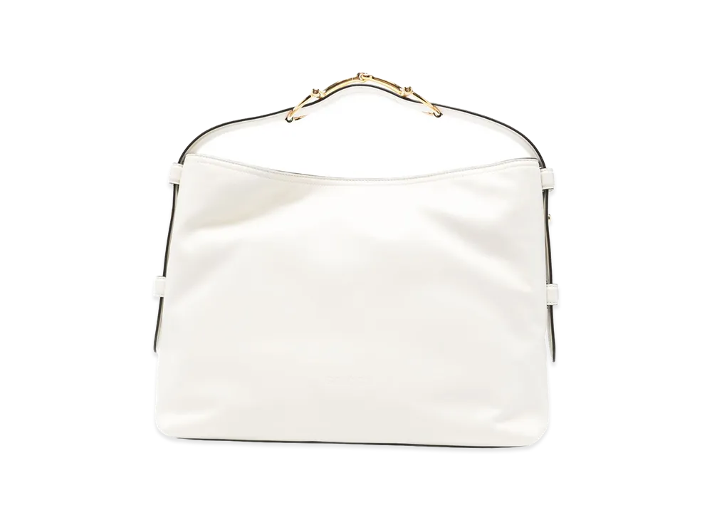 GUCCI Women's Leather Medium Gucci Beatrix Shopping Bag "White"