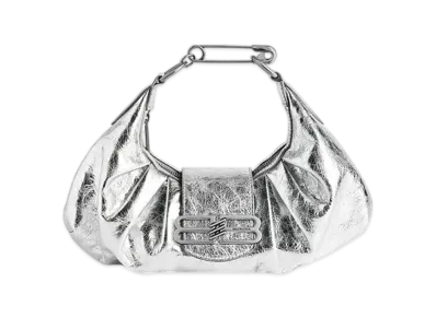 BALENCIAGA Pamela Shoulder Bag Small "Silver"