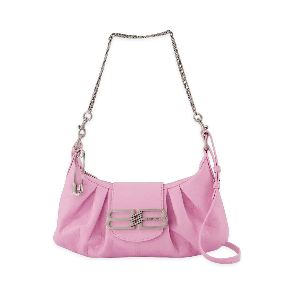 BALENCIAGA Women's Pamela Shoulder Bag Leather "Pink"