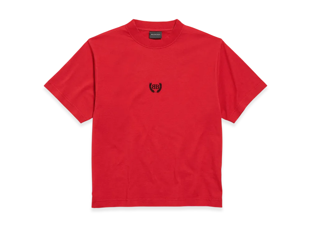 BALENCIAGA Laurel Classic T-shirt Medium Fit "Red/Black"