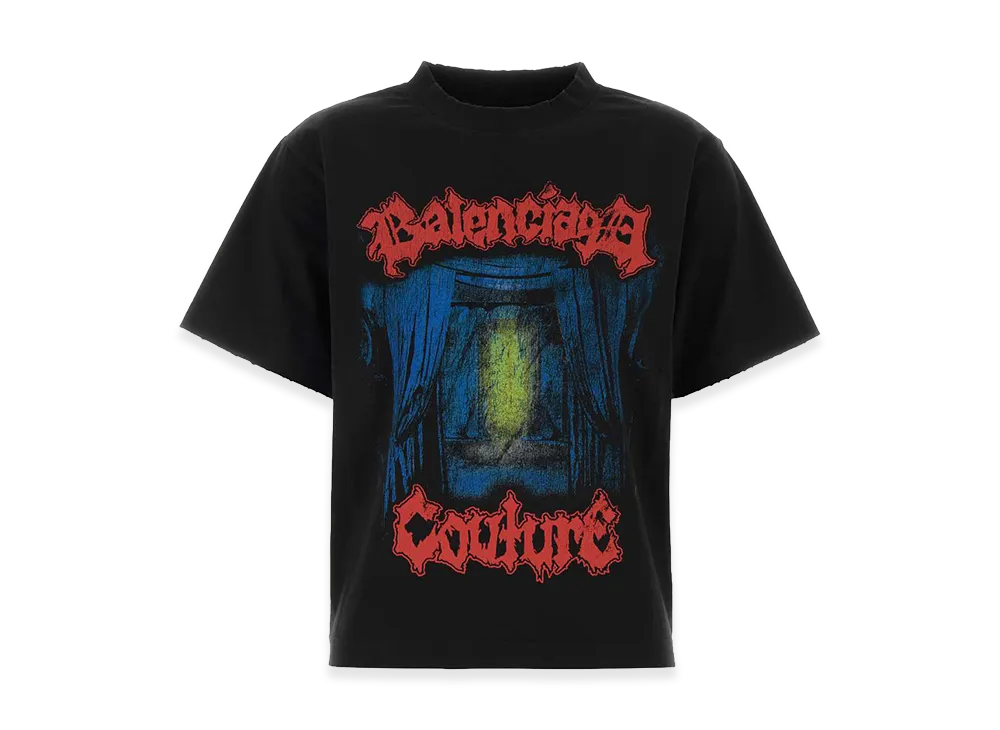 BALENCIAGA Women's Medium Fit T-Shirt "Black"