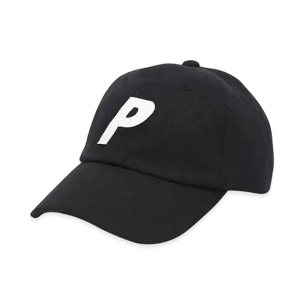 PALACE P 6-Panel Melton Wool "Black"
