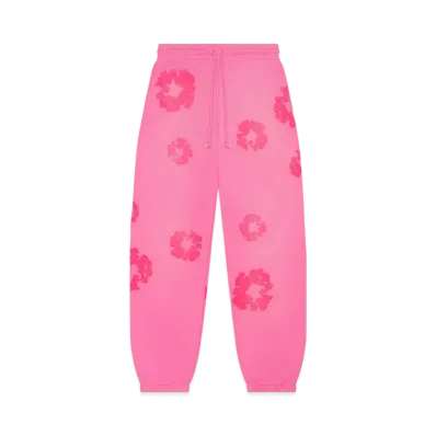 DENIM TEARS Mono Cotton Wreath Sweatpants "Pink"
