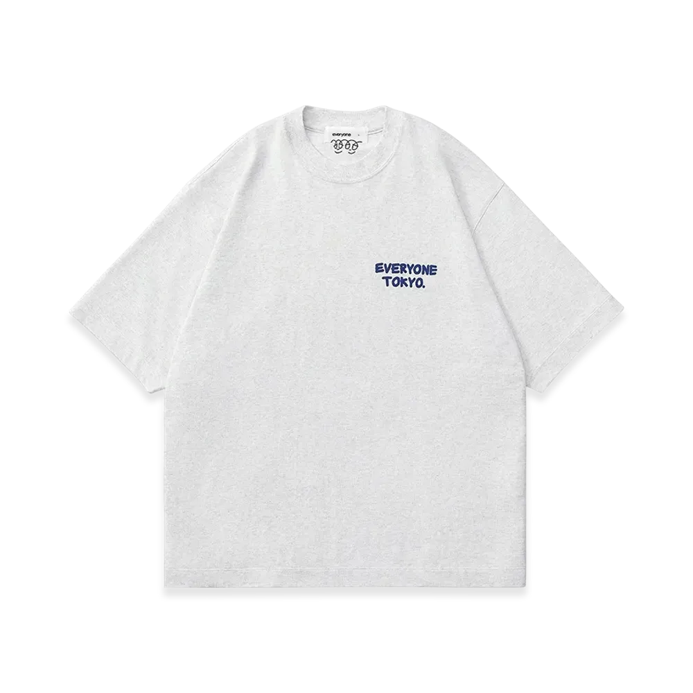 everyone j.30000 Logo Short Sleeve Tee Shirt "Ash"