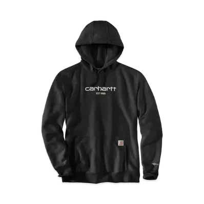 Carhartt Force Relaxed Fit Lightweight Logo Graphic Sweat Hoodie "Black"