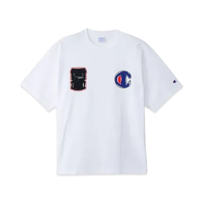 Champion x Sneakerwolf Short Sleeve T-Shirt "WhitexRed"