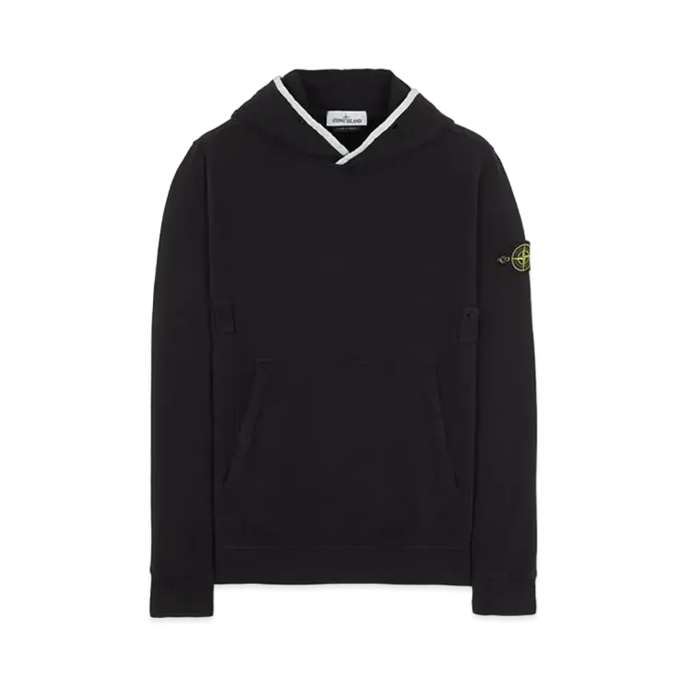 Stone Island 60620 BRUSHED COTTON FLEECE "Black"