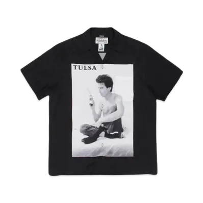 WACKO MARIA LARRY CLARK TULSA HAWAIIAN SHIRT TYPE-1 "Black"