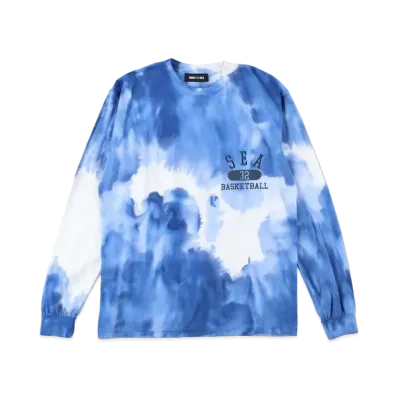 WIND AND SEA SEA (A-HOOPS) L/S T SHIRT "Tye Dye Blue"