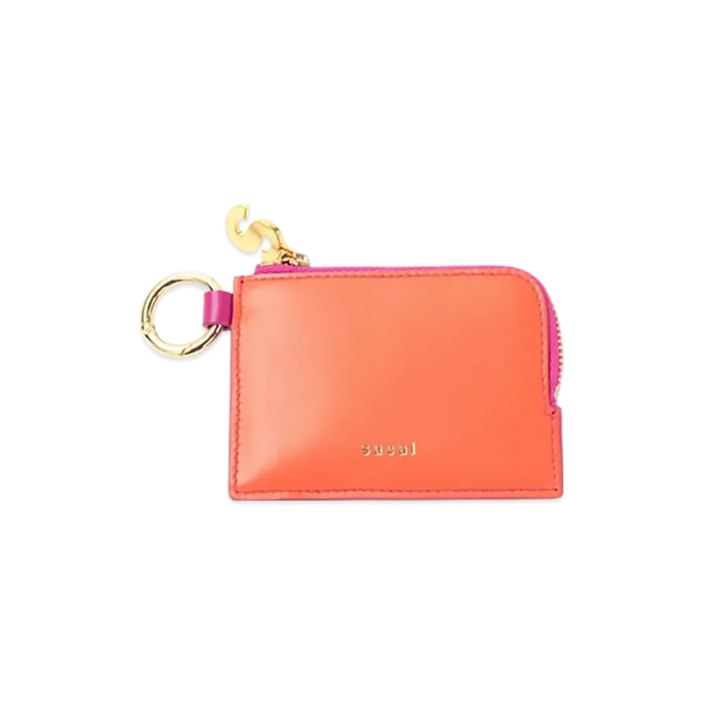 sacai Bicolor Key Pouch "Orange/Pink"