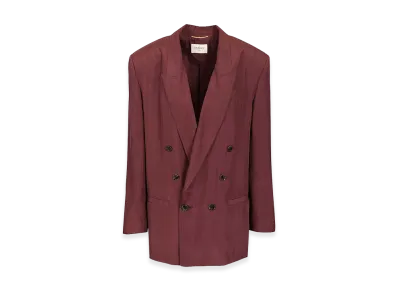 Saint Laurent Women's Jackets "Bordeaux"