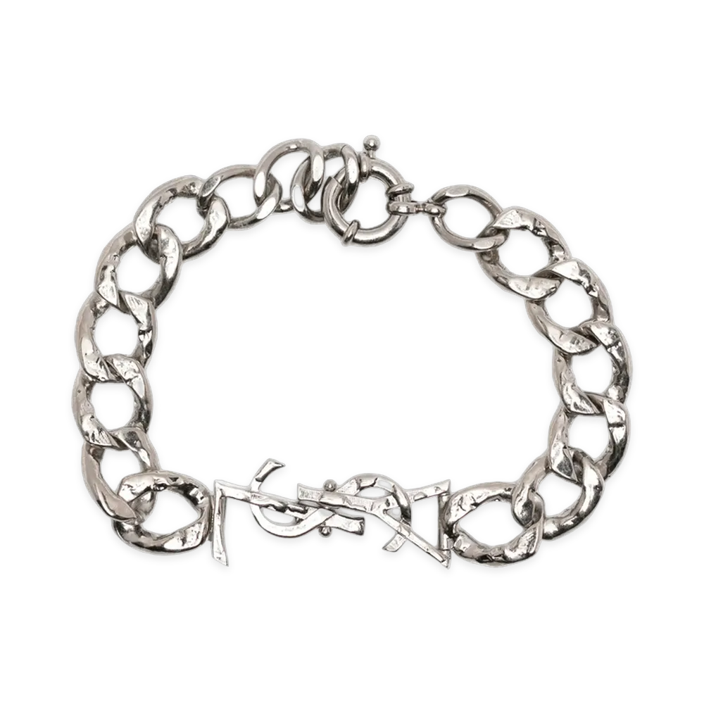 Saint Laurent Cassandra Chain Bracelet "Silver"