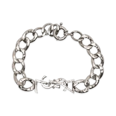 Saint Laurent Cassandra Chain Bracelet "Silver"