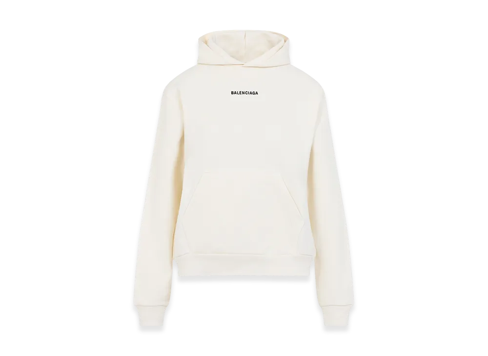 BALENCIAGA Women's Medium Fit Hoodie "Cream"