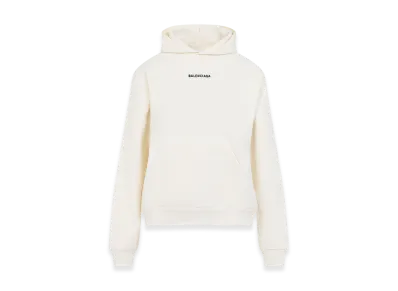 BALENCIAGA Women's Medium Fit Hoodie "Cream"