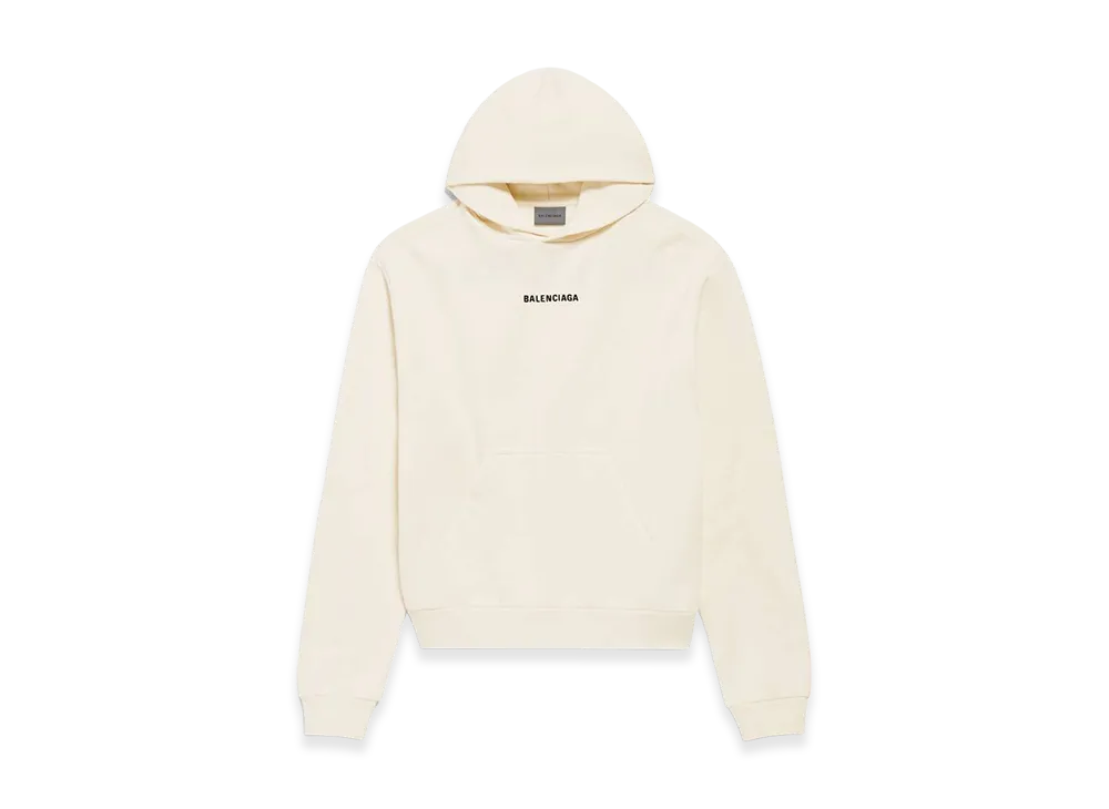 BALENCIAGA Women's Back Hoodie Medium Fit "Beige"
