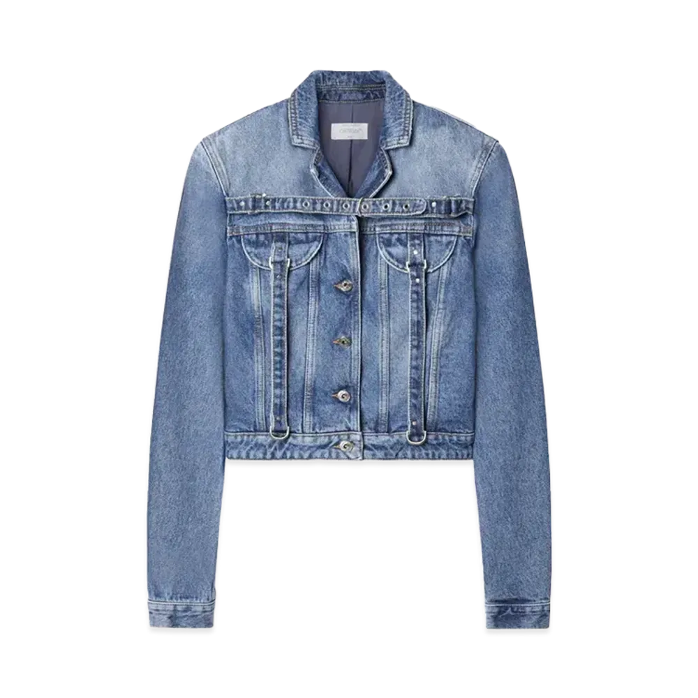 Off-White Cargo crop denim jacket