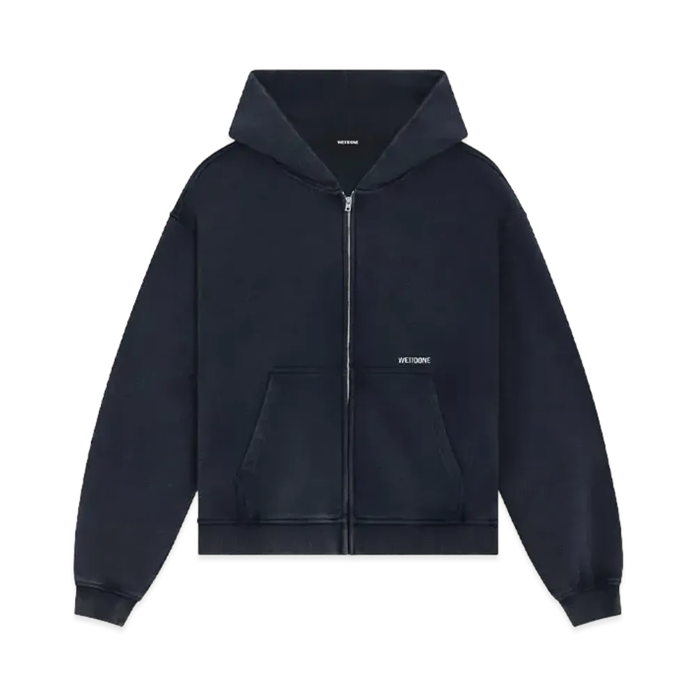 WE11DONE Tail Zip-up Hoodie "Navy"