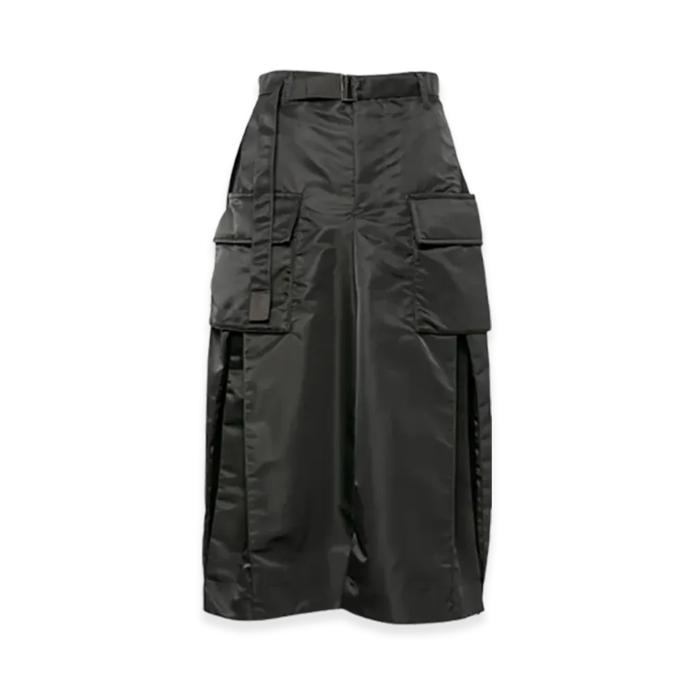 sacai Nylon Twill Skirt "Black"