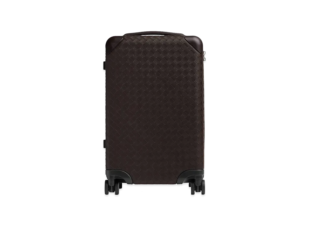 Bottega Veneta Odyssey Intrecciato Cabin Suitcase "Fondente"