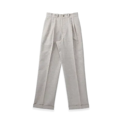T.T Taiga Takahashi LOT.201 Work Trousers "Melange Ivory"