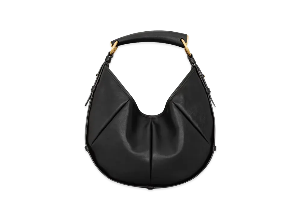Saint Laurent Women's Leather Small Mombasa Shoulder Bag "Black"