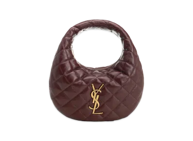 Saint Laurent Women's Icarino Bag In Quilted Nappa "Bordeaux"