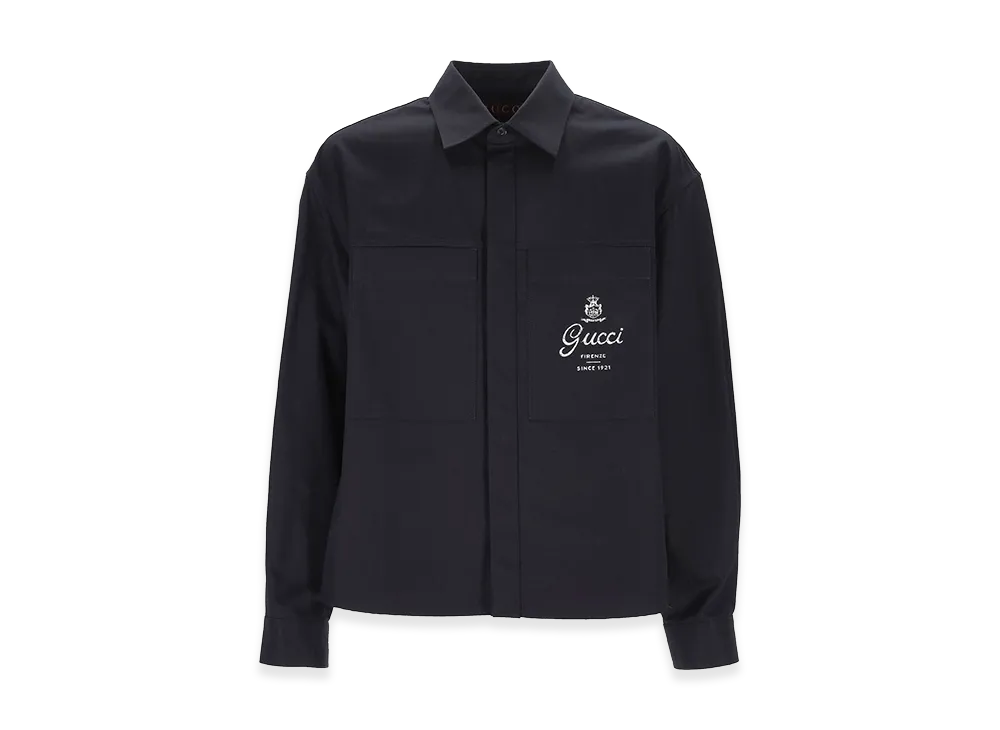 GUCCI Cotton Shirt "Blue"