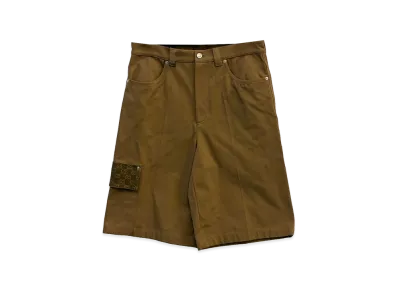 GUCCI Caramel Cotton Bermuda Shorts "Camel"