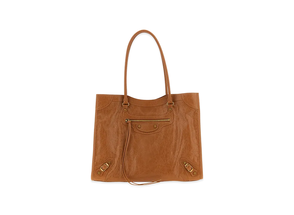 BALENCIAGA Women's 'Tote Le City M' Shoulder Bag "Brown"