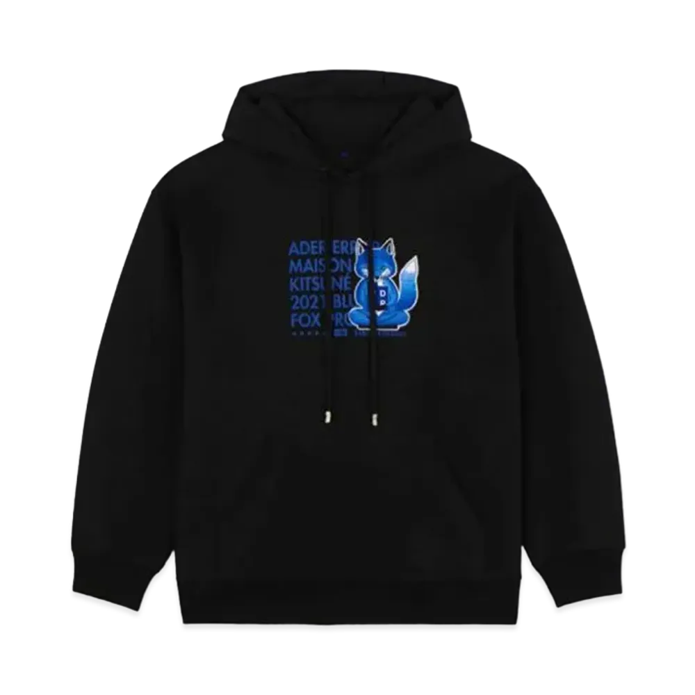 Maison Kitsune x ADERERROR Meditation Fox Hoodie "Black"