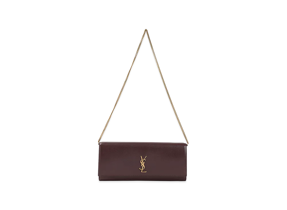Saint Laurent Women's 'Kate' Clutch "Bordeaux"