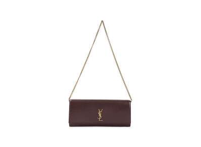 Saint Laurent Women's 'Kate' Clutch "Bordeaux"